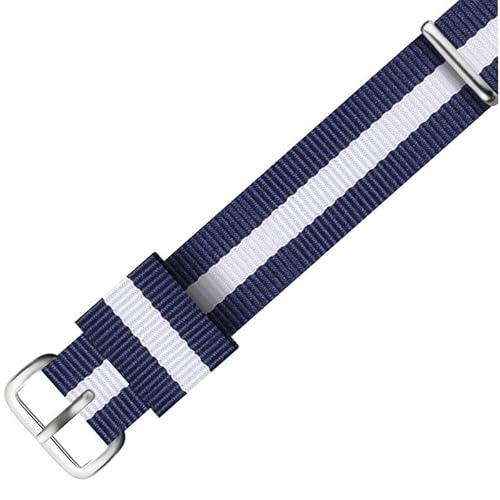 dayeer Nylon-Uhrenarmband für Daniel Wellington-Uhrenarmband mit Schnalle(38-silver,20mm) von dayeer