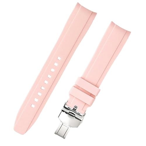 dayeer Silikonarmband für Tissot Le Locle 1853 Junior T410 Coutu Carson Uhrenarmband(Pink,20mm) von dayeer