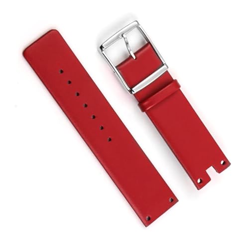 dayeer Strapazierfähiges Damen-Uhrenarmband aus weichem Leder für Calvin Klein CK K94231 (Color : Red, Size : 22mm) von dayeer