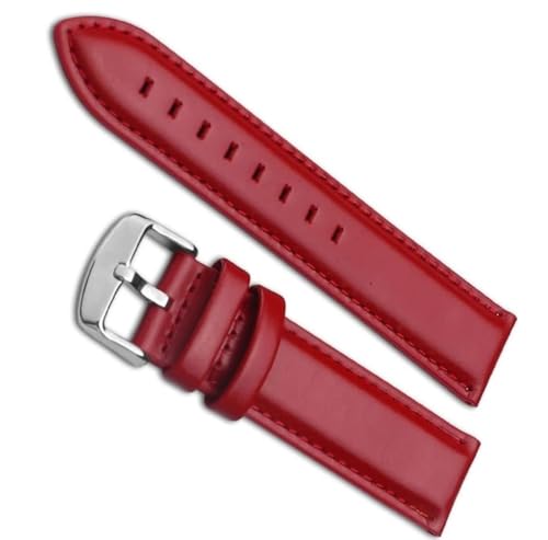 dayeer Uhrenarmband für DW-Uhrenarmband für Daniel For Wellington-Uhrenarmband mit roségoldener Schnalle (Color : Silver-red, Size : 17mm) von dayeer