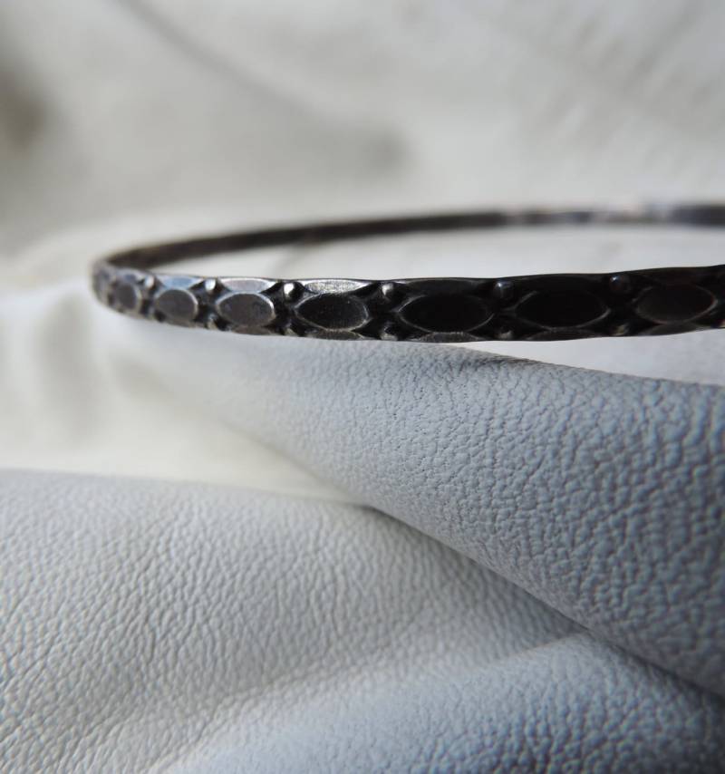 Antiker Armreif Antikes Armband Dünner Aus Silber 925 Stacking Art-Deco-Armband Art Deco von dayintonight