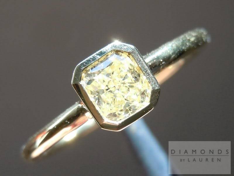 0.26Ct Fancy Hellgelb Vs1 Strahlender Diamant Ring R4647 von dblauren