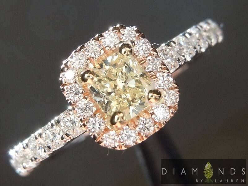 0.32Ct U-V Si2 Kissenschliff Diamant Ring R5478 von dblauren