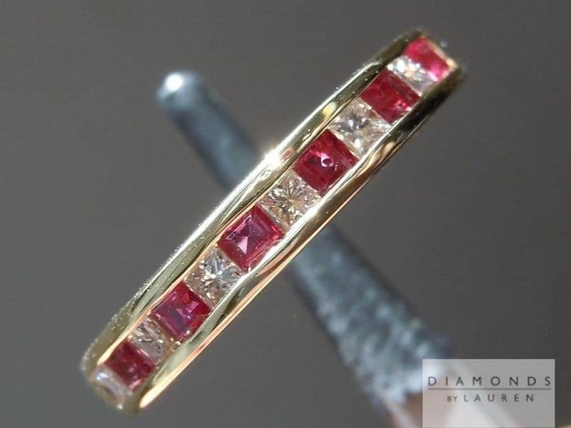 0.65Ctw Natürlicher Rubin Und Diamant Ring R6434 von dblauren