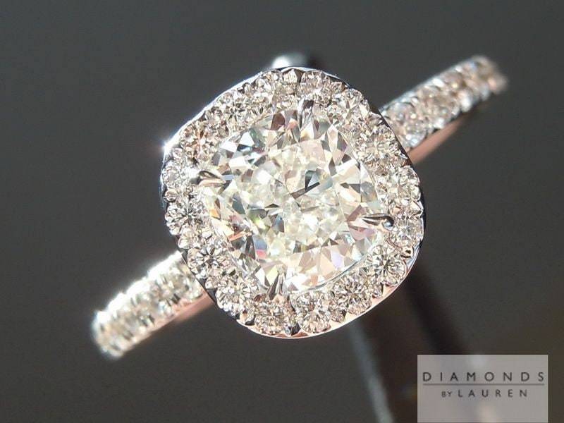 0.80Ct J Si1 Kissenschliff Diamant Ring R5211 von dblauren
