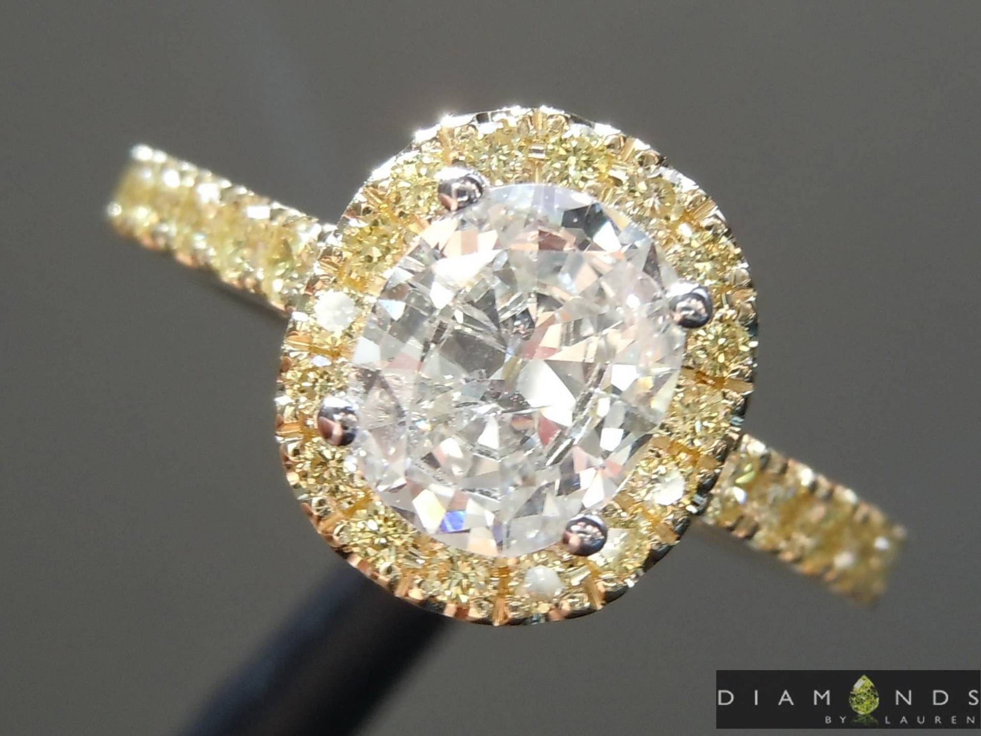 0.86Ct F Si2 Kissenschliff Diamant Ring R9854 von dblauren