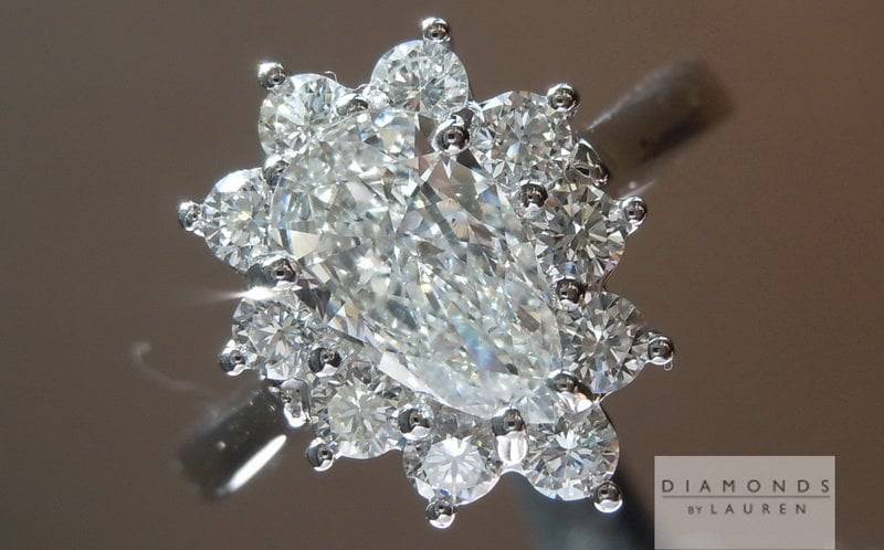 0.90Ct E Si1 Pear Form Diamant Ring R5733 von dblauren