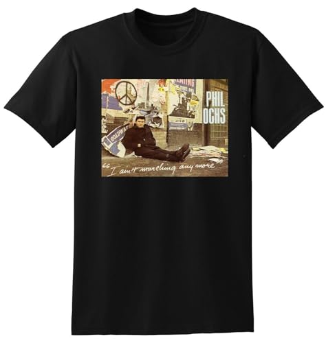 Phil OCHS T Shirt i Aint Marching Anymore Vinyl cd Cover Black M von ddAWESDXZ