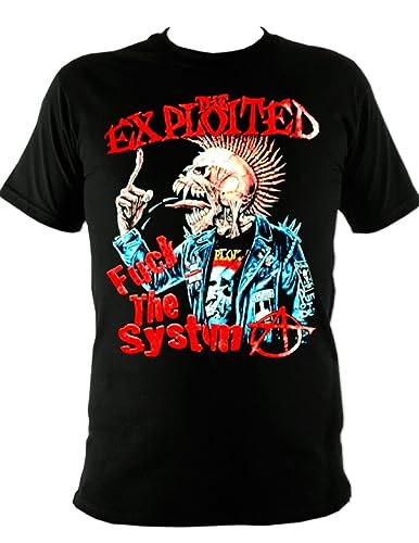 Exploited Fuck The System t Shirt Black XXL von ddttrrRREERWK