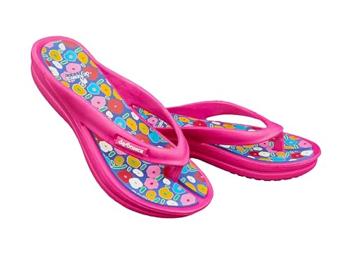DeFonseca Ischia Super Damen-Flip-Flops aus Gummi für Haus, Meer und Strand, Flipflop mit Keilabsatz, Rosa, 40 EU von de fonseca