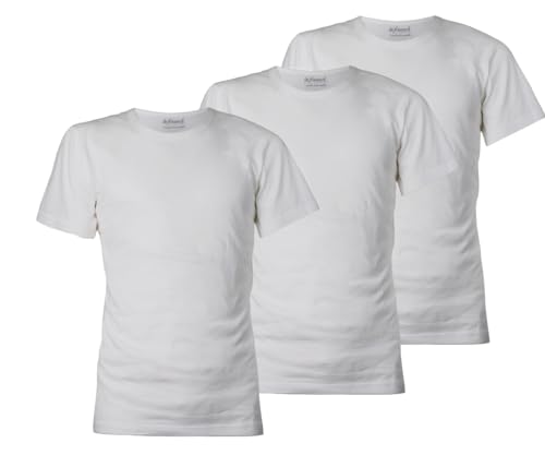 de fonseca Herren T-Shirt, Art. DG30 Rundhalsausschnitt, 3er Pack Weiß XXL von de fonseca