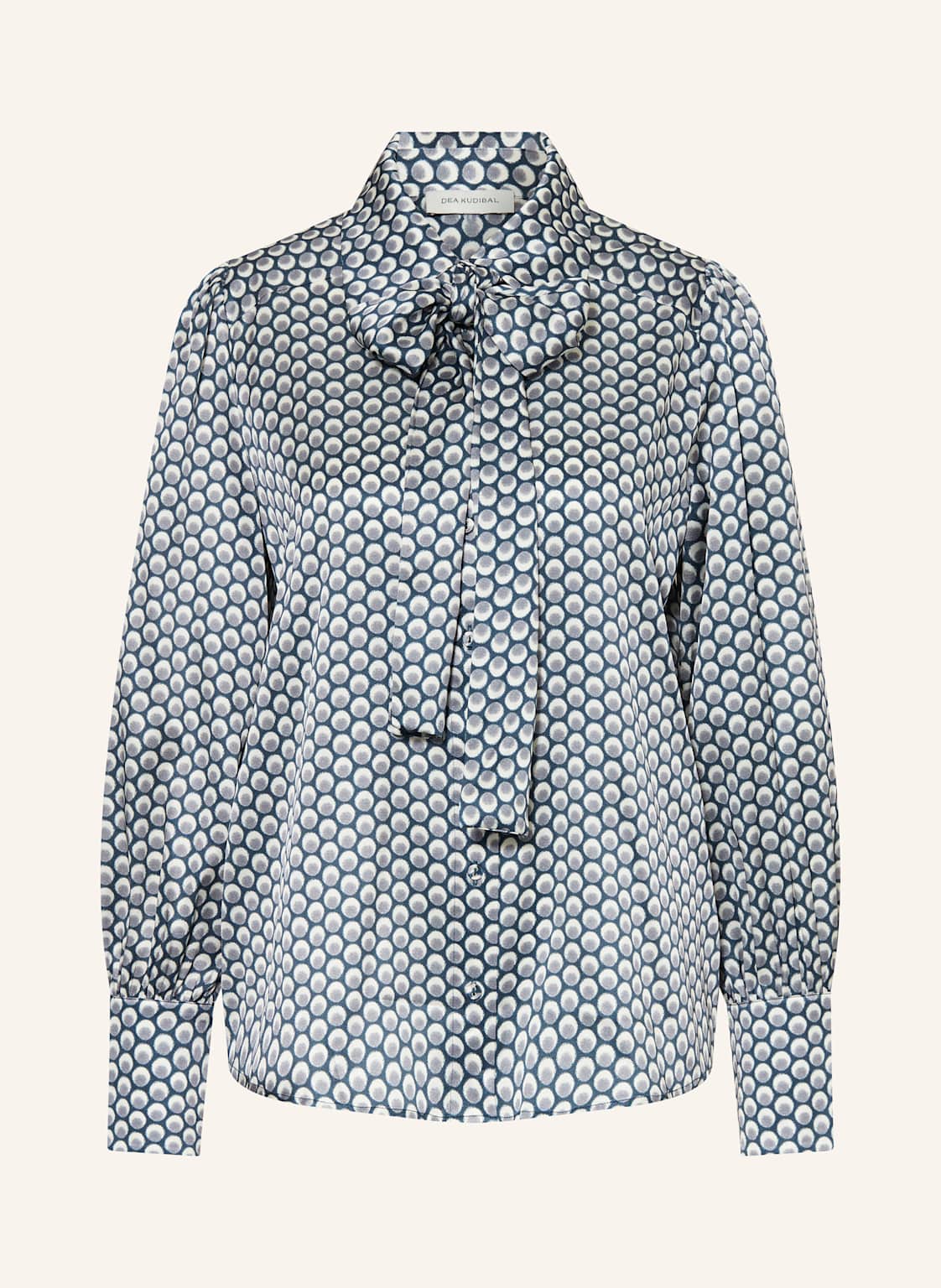 Dea Kudibal Seidenbluse Aus Satin Mit Abnehmbarer Schluppe blau von dea kudibal