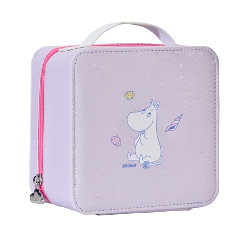 dearcloud Off To The Sea Kosmetiktasche – niedlicher Make-up-Organizer aus Kunstleder mit Plüschfutter, reisebereit (lila Muschel), Violette Muschel, 1 Count von dearcloud