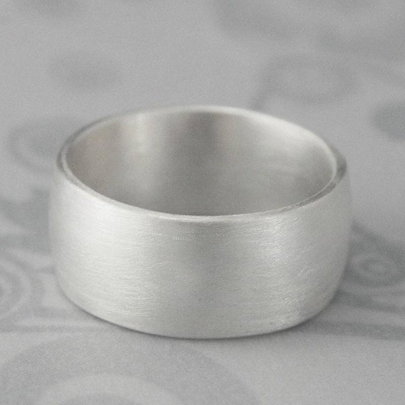 Breiter Silberring ~ Schwerer Ring Herrenring Aus Sterlingsilber 10 Mm Breiter Halbrunder von debblazer