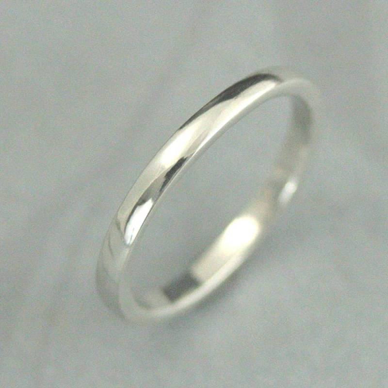 Damen Platin Band ~ 2 Mm Massiver Ehering Frauen Dickes Mal 1, 5 von debblazer