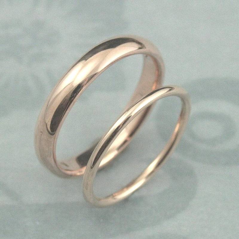 Gold Ehering Set Komfort Für Seine Und Sie Trauringe Ihrer Wahl Der Goldfarbe Gericht Stil Handgemacht Aus Recyclinggold Traditionelle von debblazer