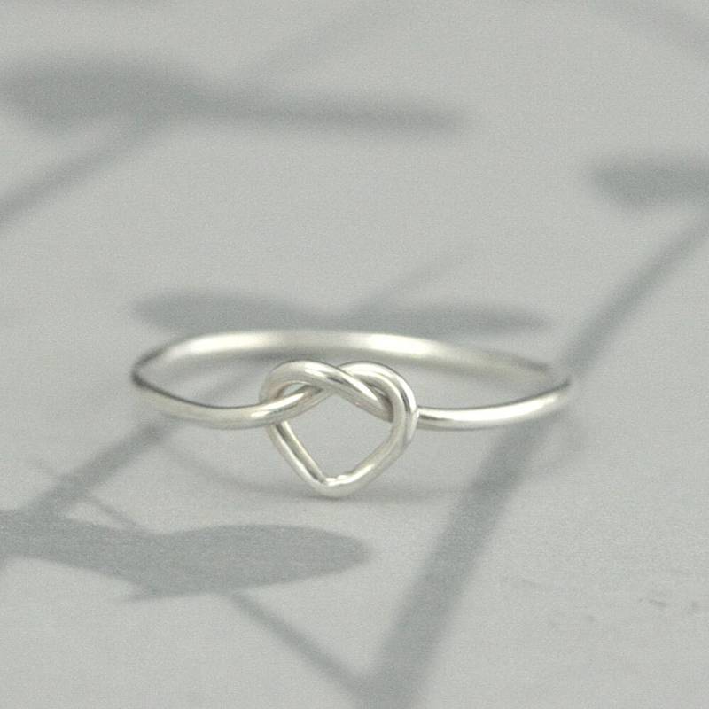 Herz Knoten Liebesknoten Ring Aus Massivem Sterling SilberTie The Knot RingPerfekte Brautjungfer GeschenkVergissmeinnicht RingVersprechen von debblazer