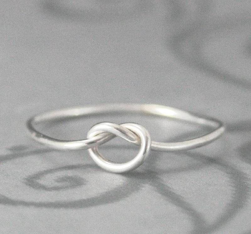 Vergissmeinnicht Knoten Ring Aus Massivem Sterling SilberTie The Knot RingPerfekte Brautjungfer GeschenkVersprechen RingHandmade Liebe Band von debblazer