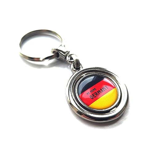 decal arts Schlüsselanhänger mit Deutschland-Flagge, Metall, patriotischer Anhänger, Schlüsselanhänger für Männer und Frauen, Geschenk, Schwarz , L decal arts Schlüsselanhänger mit Deutschland-Flagge, Metall, patriotischer Anhänger, Schlüsselanhänger für Männer und Frauen, Geschenk, Schwarz , L von decal arts