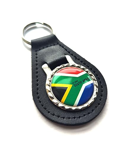 decal arts Schlüsselanhänger mit Südafrika-Nationalflagge, Landleder, patriotischer Anhänger, Schlüsselanhänger für Männer und Frauen, Geschenk, Schwarz , L decal arts Schlüsselanhänger mit Südafrika-Nationalflagge, Landleder, patriotischer Anhänger, Schlüsselanhänger für Männer und Frauen, Geschenk, Schwarz , L von decal arts