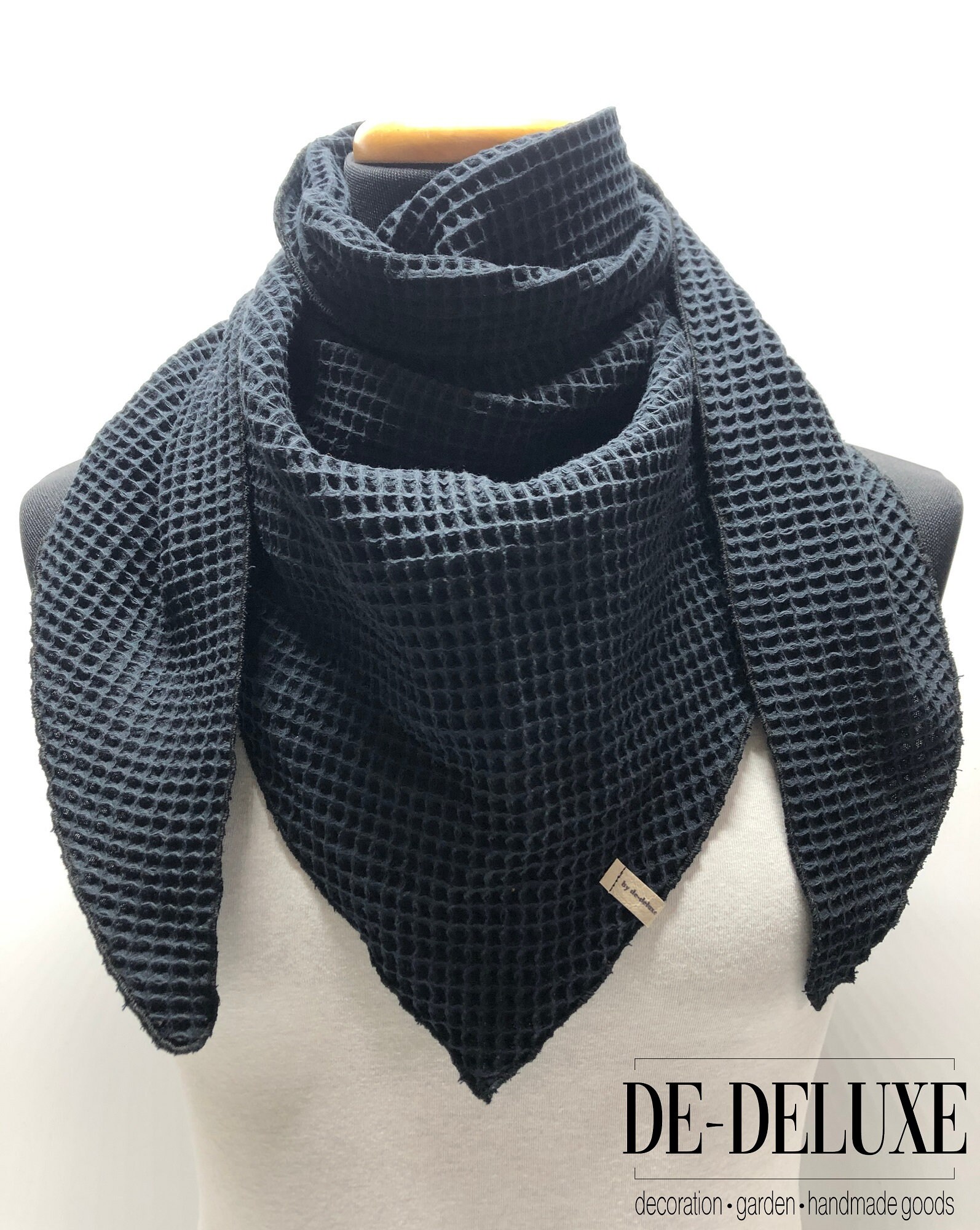 Dreieckstuch Waffelpique Für Kinder Verschiedene Farben - Baumwolle Mit/Ohne Druckknopf von dedeluxedekoration