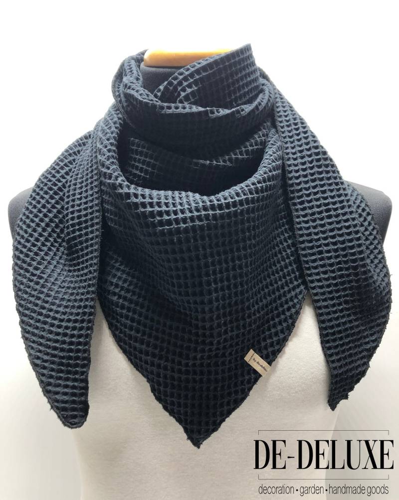 Dreieckstuch Waffelpique Für Kinder Verschiedene Farben - Baumwolle Mit/Ohne Druckknopf von dedeluxedekoration