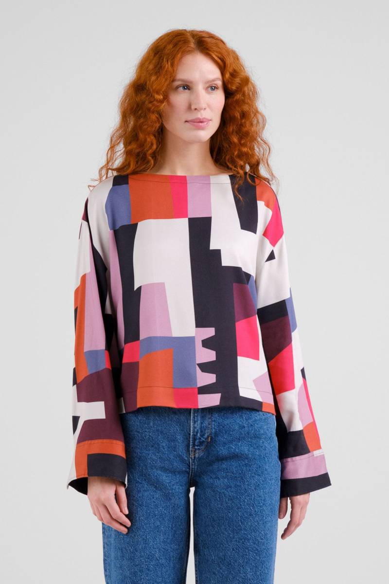 Bluse Udda Abstract Chaos Rot von dedicated