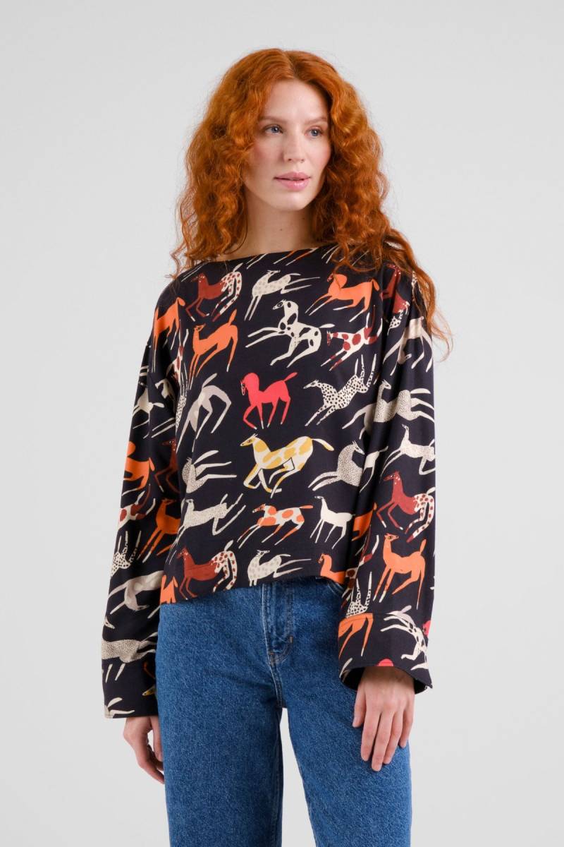 Bluse Udda Mustang Party Schwarz von dedicated