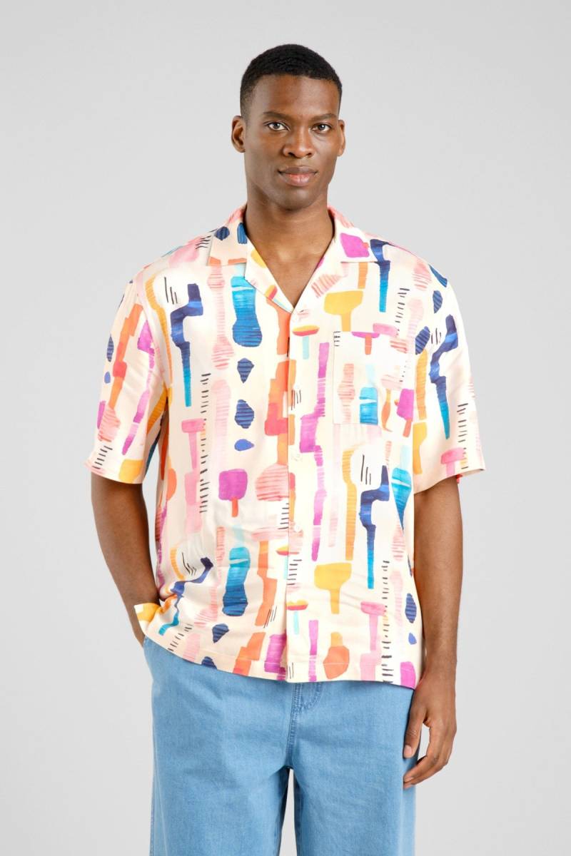 Hemd Marstrand Summer Abstract Pink von dedicated