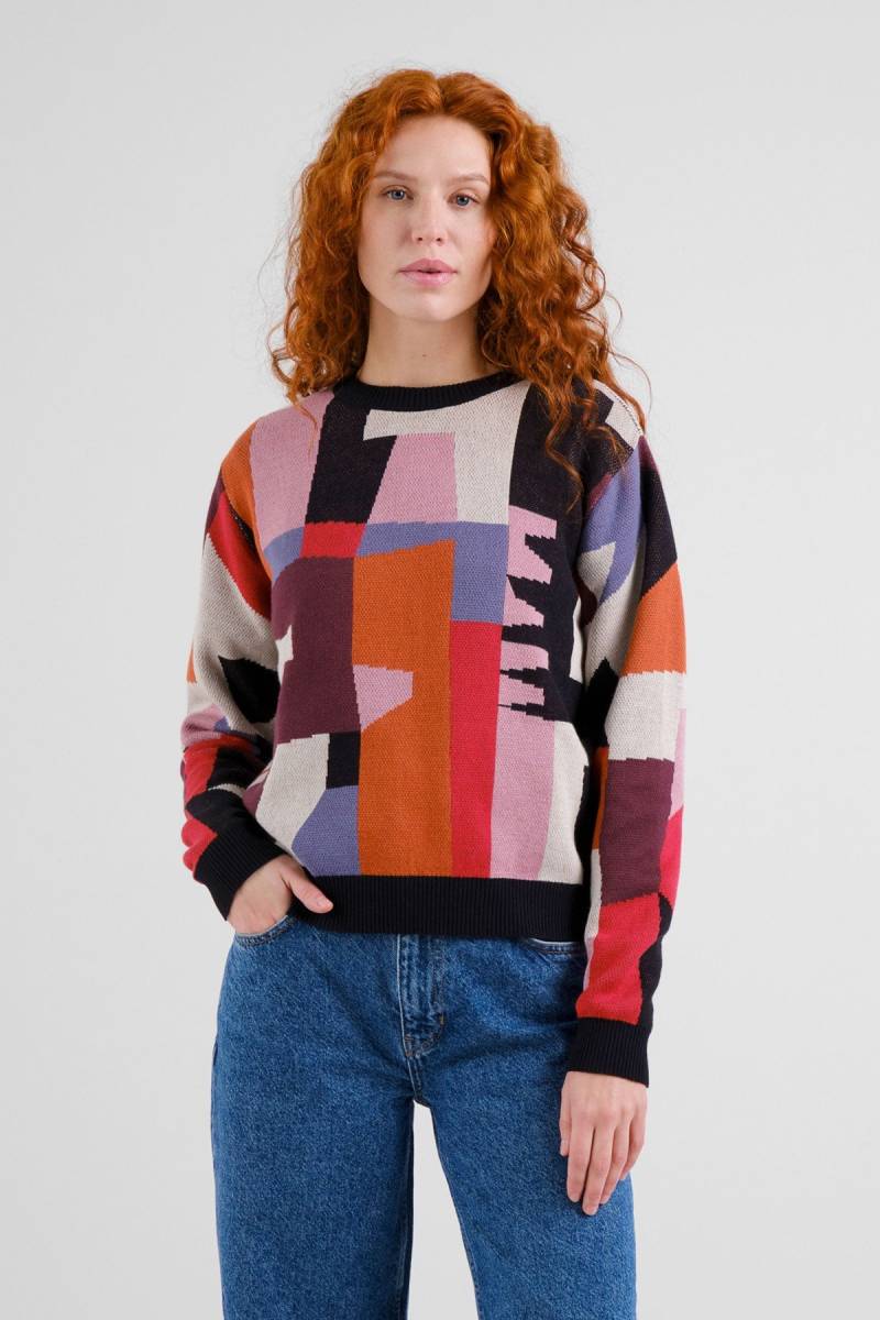 Pullover Arendal Abstract Chaos Rot von dedicated