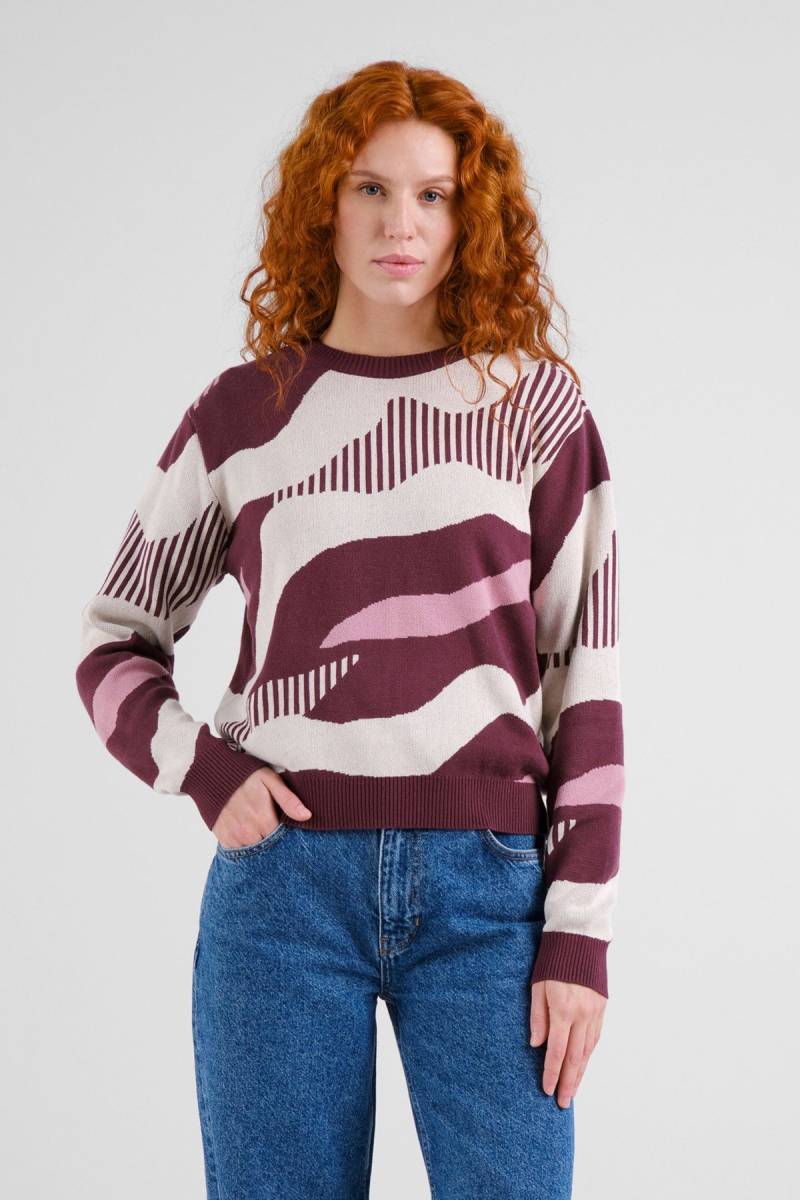 Pullover Arendal Flowing Abstract Rot von dedicated