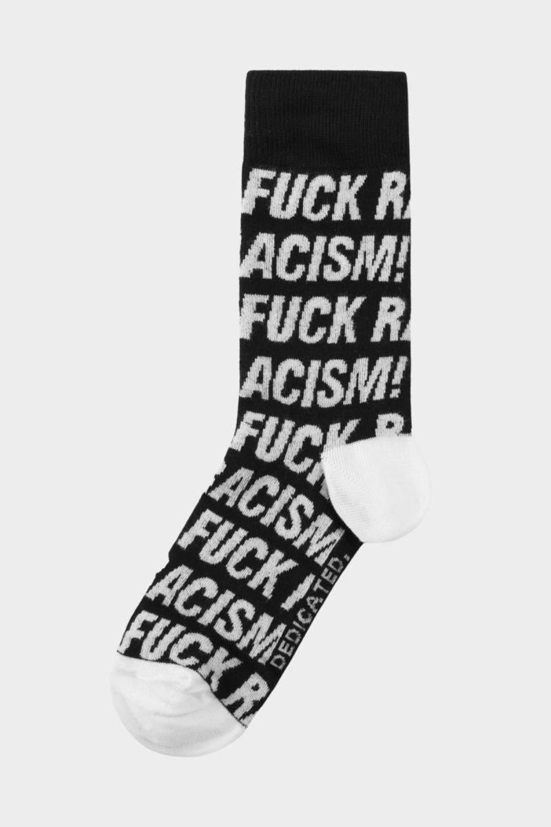 Socken Sigtuna Fuck Racism Pattern von dedicated