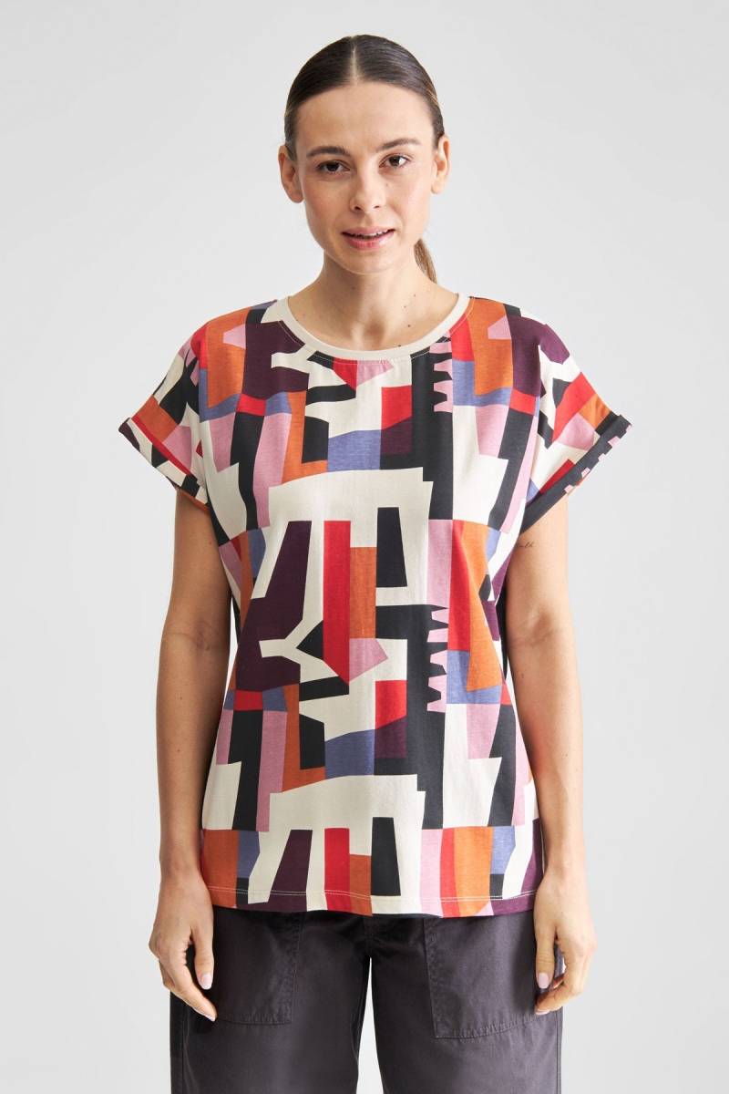 T-Shirt Visby Abstract Chaos Rot von dedicated