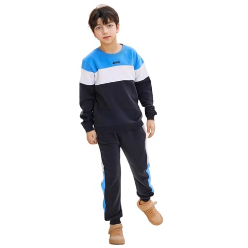 deiko Kinder Jungen Mädchen Unisex Kleidung%100 Baumwolle Outfit Kinder Kleidung Set | 2tlg langärmliges Oberteil und Hose mit Taschen von deiko