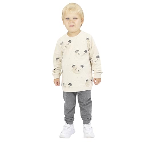 deiko Kinder Jungen Mädchen Unisex Kleidung%100 Baumwolle Outfit Kinder Kleidung Set | 2tlg langärmliges Oberteil und Hose mit Taschen von deiko