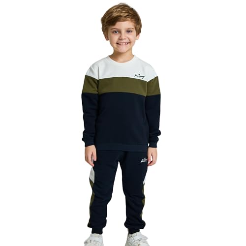 deiko Kinder Jungen Mädchen Unisex Kleidung%100 Baumwolle Outfit Kinder Kleidung Set | 2tlg langärmliges Oberteil und Hose mit Taschen von deiko