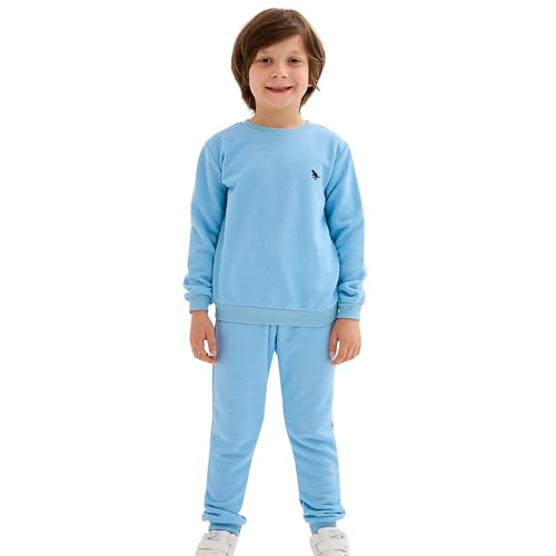 deiko Kinder Jungen Mädchen Unisex Kleidung%100 Baumwolle Outfit Kinder Kleidung Set | 2tlg langärmliges Oberteil und Hose mit Taschen von deiko