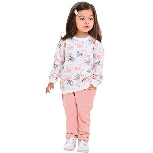 deiko Kinder Jungen Mädchen Unisex Kleidung%100 Baumwolle Outfit Kinder Kleidung Set | 2tlg langärmliges Oberteil und Hose mit Taschen von deiko