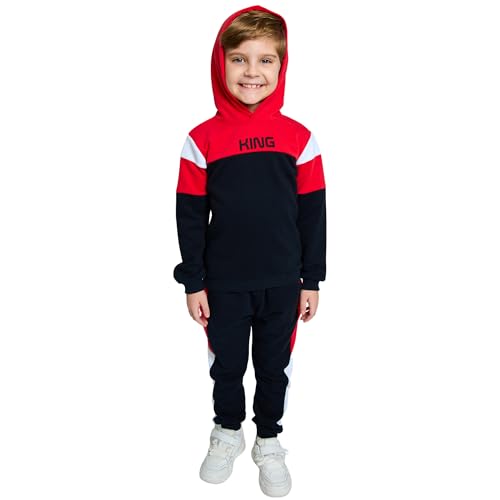 deiko Kinder Jungen Mädchen Unisex Kleidung%100 Baumwolle Outfit Kinder Kleidung Set | 2tlg langärmliges Oberteil und Hose mit Taschen von deiko