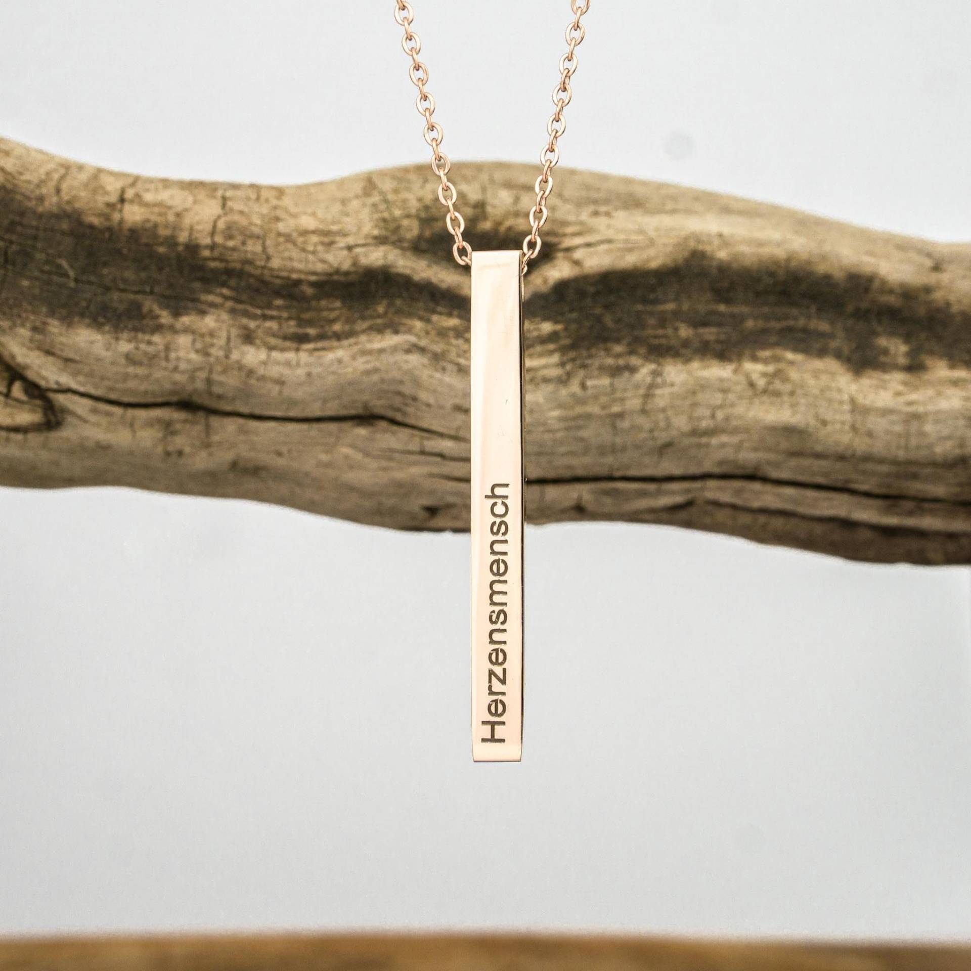 Personalisierte Kette in Rosé Gold/Personalisierte Persönlicher Schmuck Edelstahl Individuelle Gravur Geschenk /Valentinstag Personalisierte Kette in Rosé Gold/Personalisierte Persönlicher Schmuck Edelstahl Individuelle Gravur Geschenk /Valentinstag von deineKoordinaten