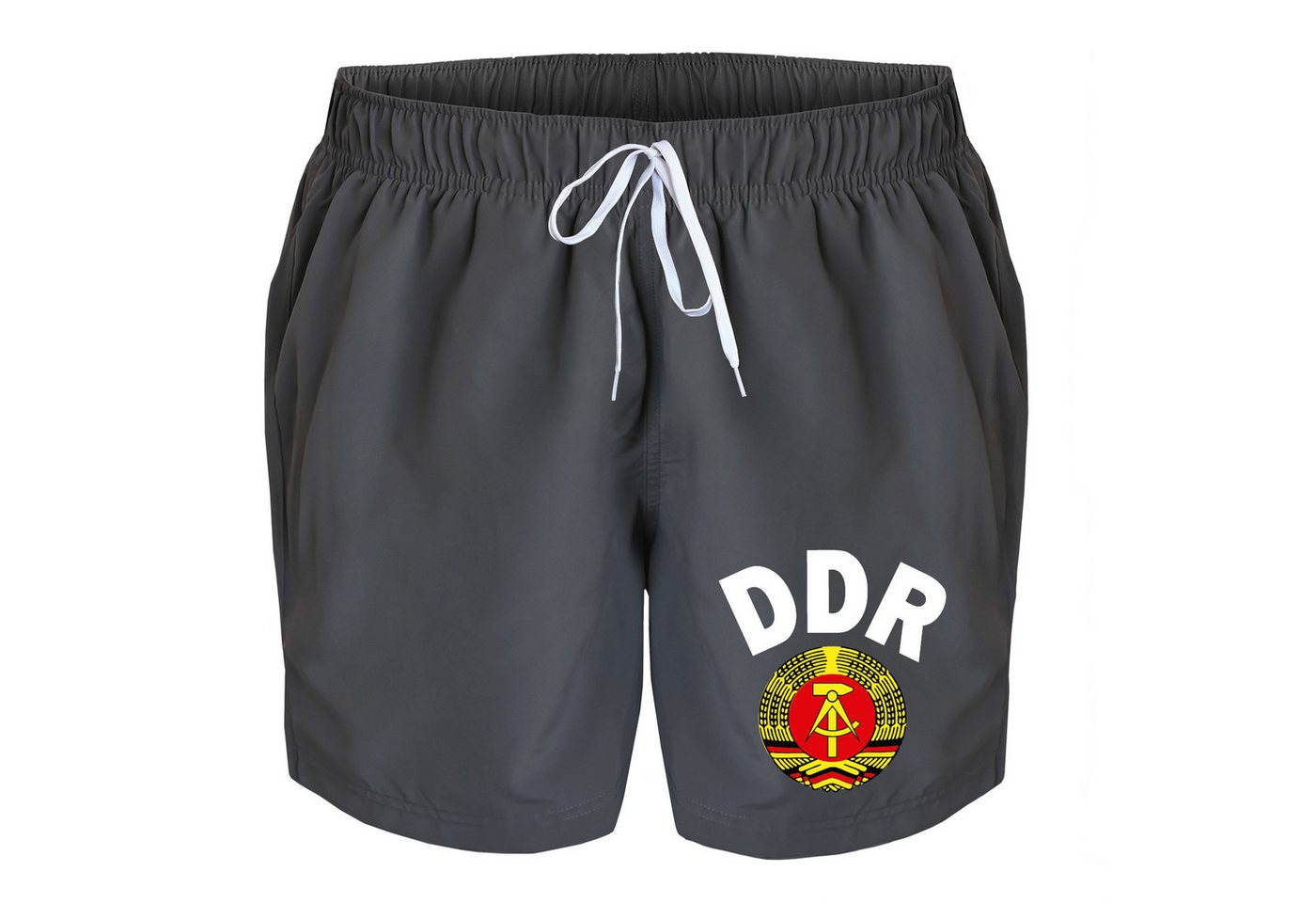 deinshirt Badehose Schwimmshorts DDR Ährenkranz mit Hammer und Zirkel Integrierter Netz-Slip, aufgesetzte Gesäßtasche mit Klettverschluss deinshirt Badehose Schwimmshorts DDR Ährenkranz mit Hammer und Zirkel Integrierter Netz-Slip, aufgesetzte Gesäßtasche mit Klettverschluss von deinshirt