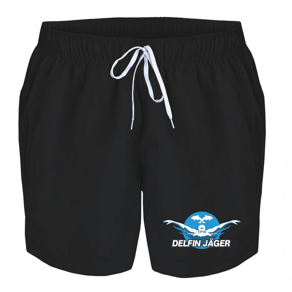 deinshirt Badehose Schwimmshorts Delfin Jäger Integrierter Netz-Slip, aufgesetzte Gesäßtasche mit Klettverschluss deinshirt Badehose Schwimmshorts Delfin Jäger Integrierter Netz-Slip, aufgesetzte Gesäßtasche mit Klettverschluss von deinshirt