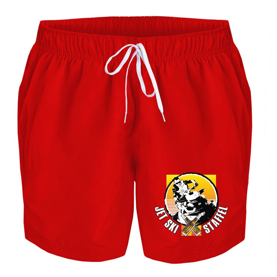 deinshirt Badehose Schwimmshorts Jet Ski Staffel Integrierter Netz-Slip, aufgesetzte Gesäßtasche mit Klettverschluss deinshirt Badehose Schwimmshorts Jet Ski Staffel Integrierter Netz-Slip, aufgesetzte Gesäßtasche mit Klettverschluss von deinshirt