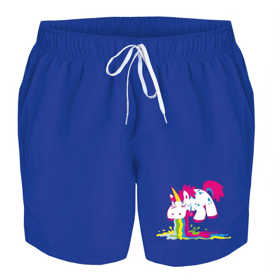 deinshirt Badehose Schwimmshorts Kotzendes Einhorn Integrierter Netz-Slip, aufgesetzte Gesäßtasche mit Klettverschluss deinshirt Badehose Schwimmshorts Kotzendes Einhorn Integrierter Netz-Slip, aufgesetzte Gesäßtasche mit Klettverschluss von deinshirt