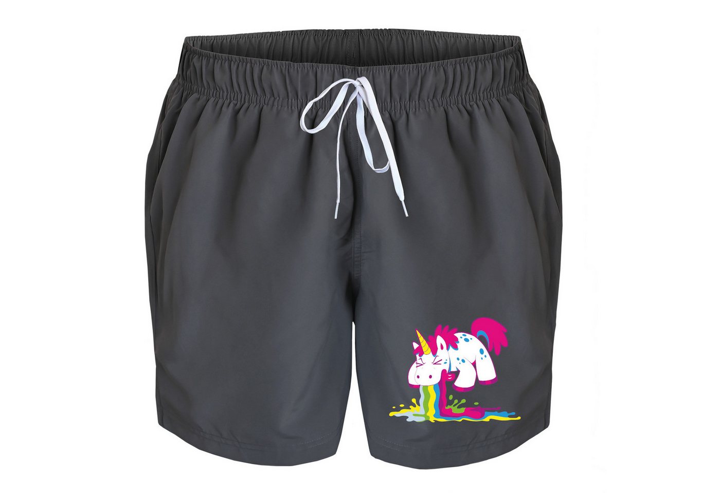 deinshirt Badehose Schwimmshorts Kotzendes Einhorn Integrierter Netz-Slip, aufgesetzte Gesäßtasche mit Klettverschluss deinshirt Badehose Schwimmshorts Kotzendes Einhorn Integrierter Netz-Slip, aufgesetzte Gesäßtasche mit Klettverschluss von deinshirt