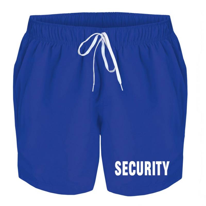 deinshirt Badehose Schwimmshorts Security Integrierter Netz-Slip, aufgesetzte Gesäßtasche mit Klettverschluss von deinshirt