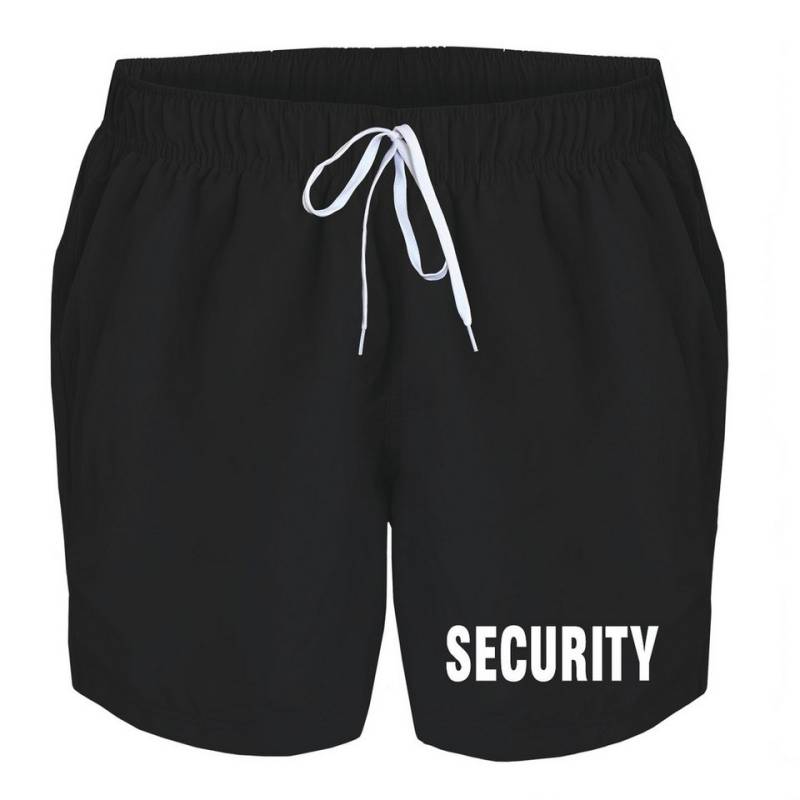 deinshirt Badehose Schwimmshorts Security Integrierter Netz-Slip, aufgesetzte Gesäßtasche mit Klettverschluss von deinshirt