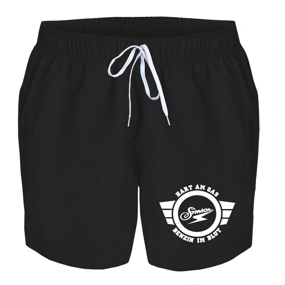 deinshirt Badehose Schwimmshorts Simson hart am Gas Benzin im Blut Integrierter Netz-Slip, aufgesetzte Gesäßtasche mit Klettverschluss deinshirt Badehose Schwimmshorts Simson hart am Gas Benzin im Blut Integrierter Netz-Slip, aufgesetzte Gesäßtasche mit Klettverschluss von deinshirt