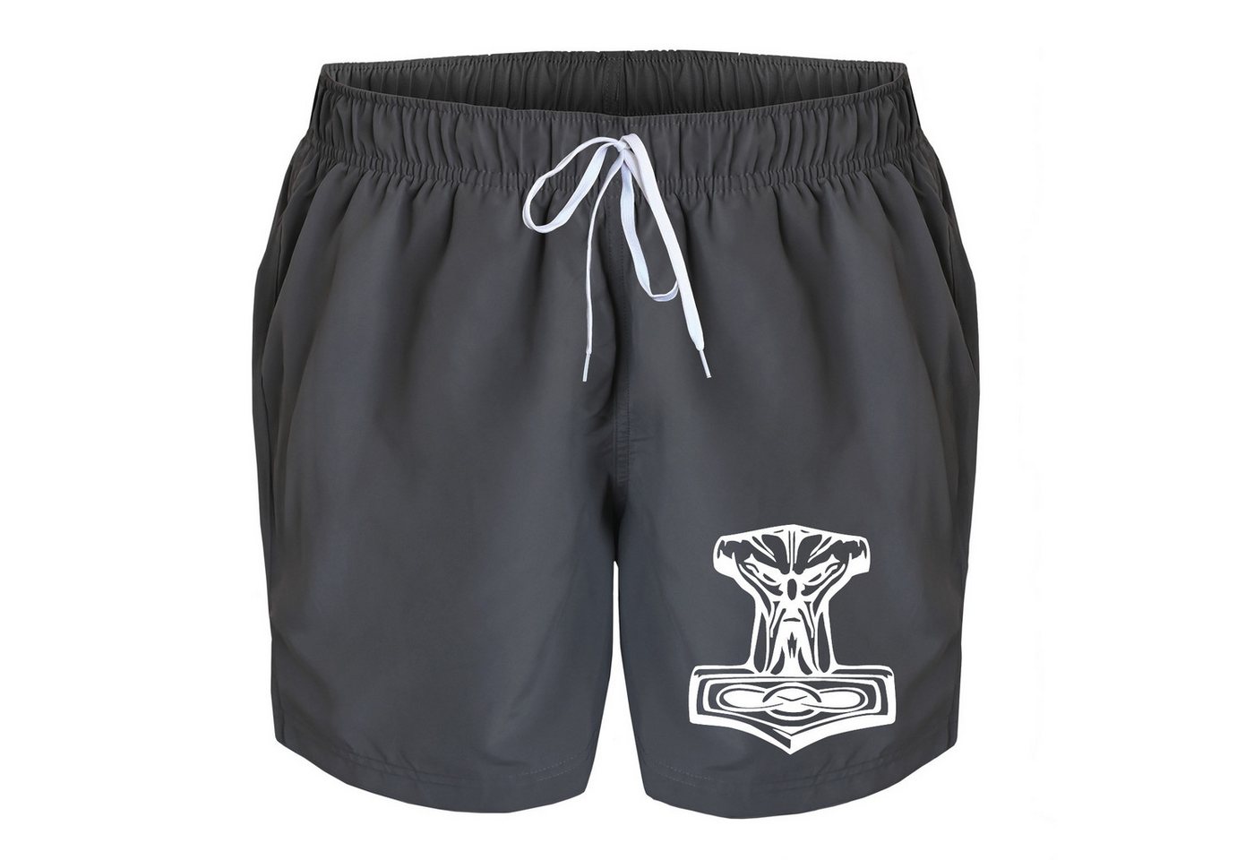 deinshirt Badehose Schwimmshorts Thors Hammer Integrierter Netz-Slip, aufgesetzte Gesäßtasche mit Klettverschluss deinshirt Badehose Schwimmshorts Thors Hammer Integrierter Netz-Slip, aufgesetzte Gesäßtasche mit Klettverschluss von deinshirt