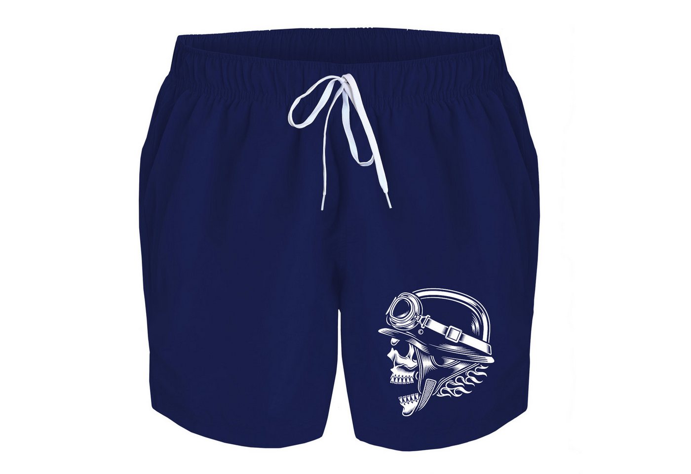 deinshirt Badehose Schwimmshorts Totenkopf Stahlhelm Integrierter Netz-Slip, aufgesetzte Gesäßtasche mit Klettverschluss deinshirt Badehose Schwimmshorts Totenkopf Stahlhelm Integrierter Netz-Slip, aufgesetzte Gesäßtasche mit Klettverschluss von deinshirt